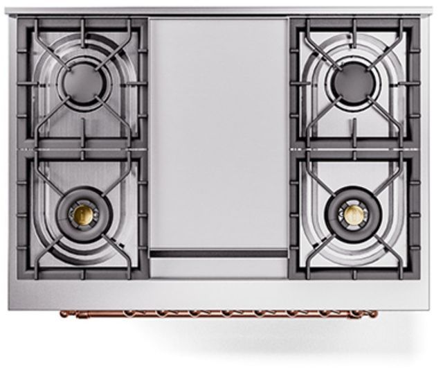 Ilve® Nostalgie II Series 36" White Pro Style Dual Fuel Range-2