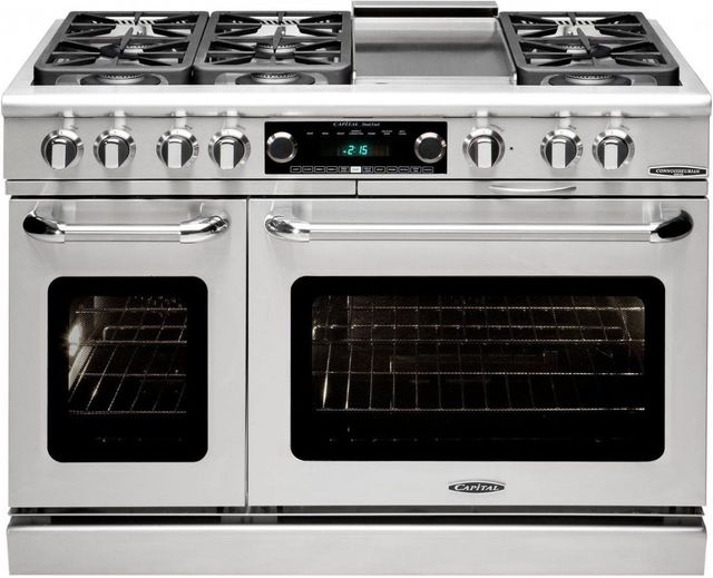 Capital Cooking™ Connoisseurian 48" Stainless Steel Pro Style Dual Fuel Range-0