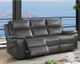 Furniture of America® Lila Gray Manual Reclining Sofa-2