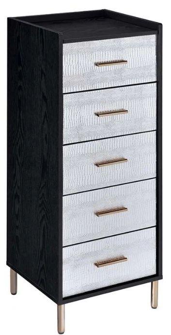 ACME Furniture Myles Black/Silver Jewelry Armoire