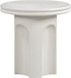 TOV Furniture Cassandra Ivory Concrete Indoor/Outdoor Side Table-0