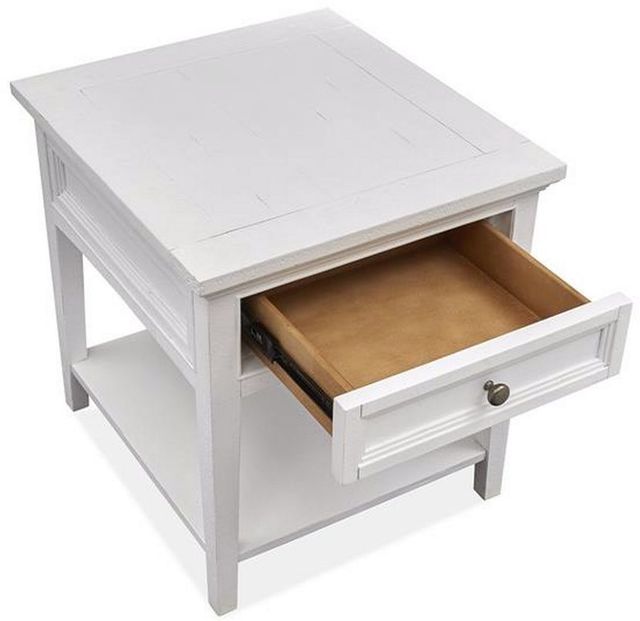 Magnussen Home® Heron Cove Chalk White End Table-3