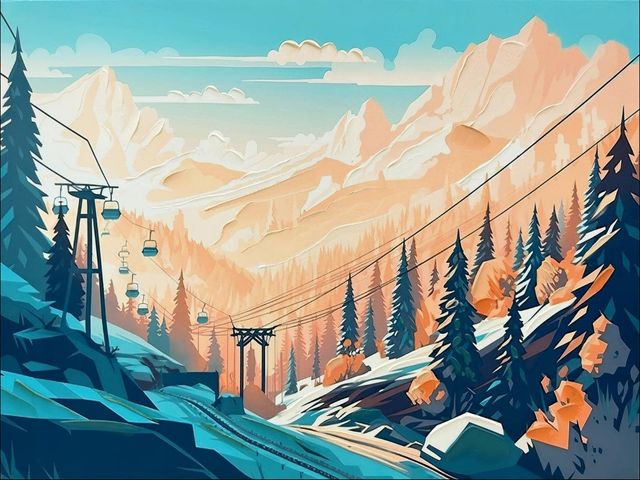 Classy Living Powder Peak Morning Ride Wall Art-0