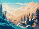 Classy Living Powder Peak Morning Ride Wall Art-0
