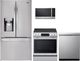 LG 4 Piece PrintProof™ Stainless Steel Electric Kitchen Package-0