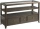 Hammary® Whitaker Glass Top Sofa Table with Black Denim Base-0