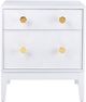 TOV Furniture by TOV Luxe White Mila Lacquer Side Table-0