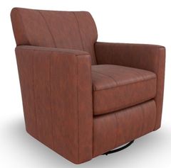 Best® Home Caroly Swivel Glider Leather Chair - Huskey