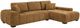 Coaster® Octavia Amber 2-Piece L-Shaped Sectional and Chaise-1