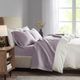 Olliix by Madison Park Purple King 3M Microcell All Season Moisture Wicking Lightweight Sheet Set-3
