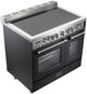 Verona® Prestige 36" Matte Black Double Oven Pro Style Electric Range-1