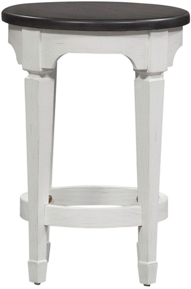 Liberty Furniture Allyson Park Charcoal/Wirebrushed White Console Stool-3