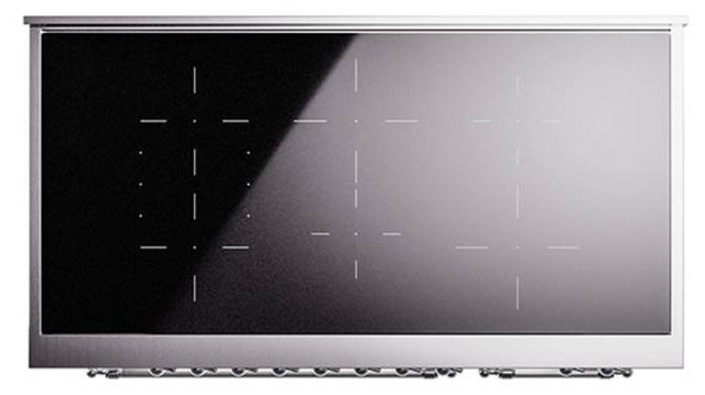 Ilve® Nostalgie II Noblesse 48'' Custom RAL Color Pro Style Induction Range with Chrome Trim-2