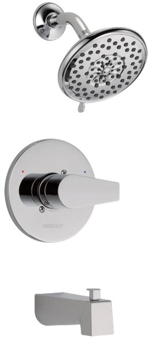 Peerless Xander® Chrome MultiChoice Tub Shower-0