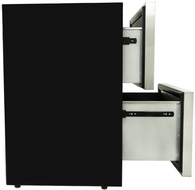 Blaze® Grills 24" 5.1 Cu. Ft. Stainless Steel Outdoor Double Drawer Refrigerator-2