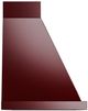 Ilve® Nostalgie II Noblesse 36" Burgundy Wall Mounted Range Hood with Copper Trim-2