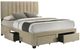 Coaster® Wheatland Light Brown Queen Upholstered Panel Bed-4