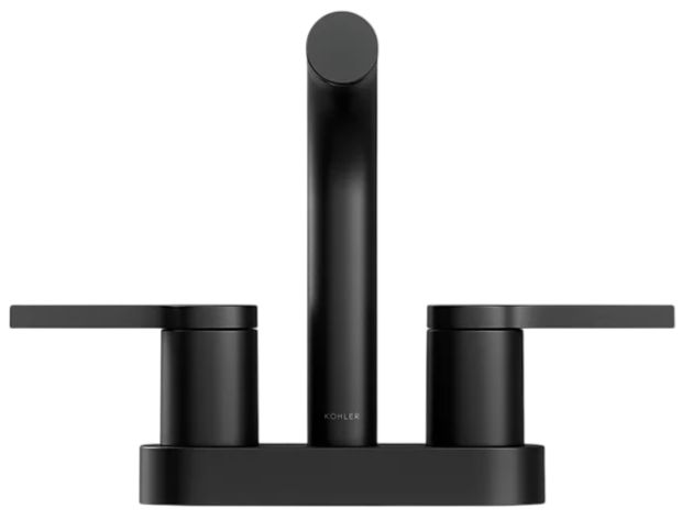 KOHLER® Elate® Matte Black 0.5 GM Centerset Bathroom Sink Faucet-1