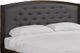 Titus Furniture Grey/Walnut 60" Queen Upholstered Headboard-0