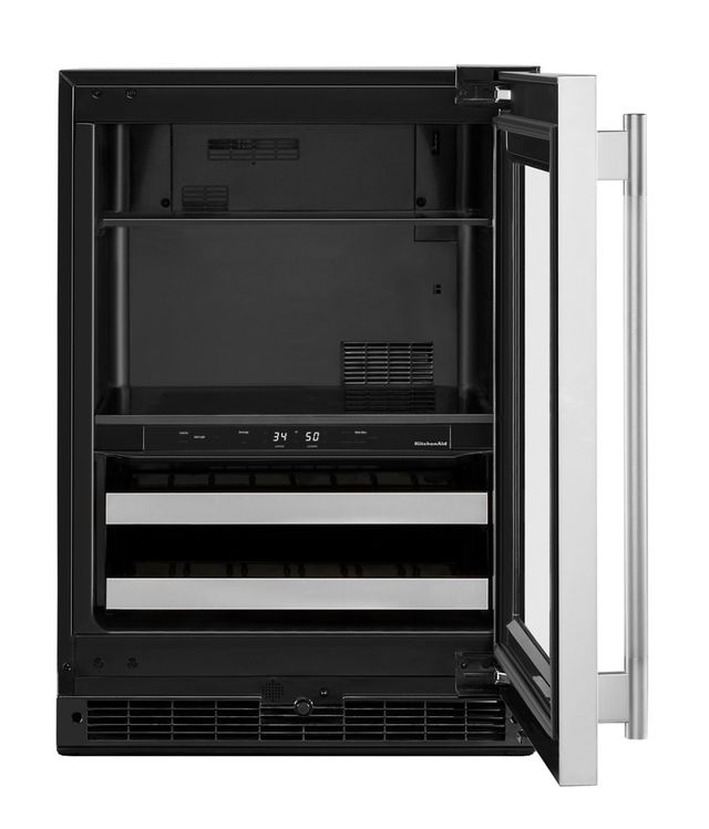 KitchenAid® 24" 4.8 Cu. Ft. Stainless Steel Beverage Center -1