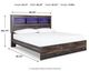 Signature Design by Ashley® Drystan Multi King Bookcase Bed-3