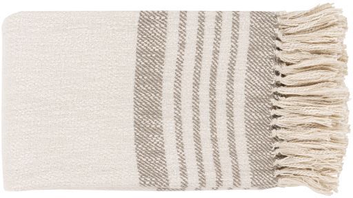Surya Chamonix Taupe 50"x60" Throw Blanket-0