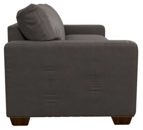 La-Z-Boy® Shiloh Greystone Leather Apartment-Size Sofa-3