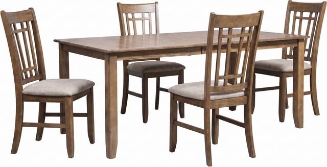 Liberty Furniture Santa Rosa II 5-Piece Antique Honey/Gray Rectangular Dining Set-0