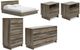 Signature Design by Ashley® Shallifer 5-Piece Brown Queen Panel Bed Set-0