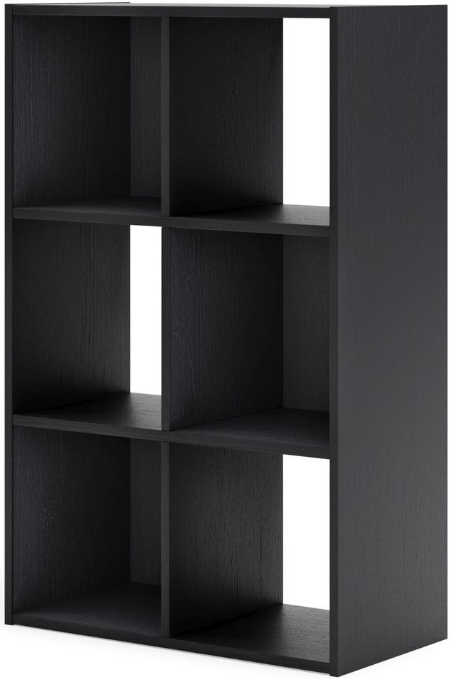 Signature Design by Ashley® Langdrew Black Six Cube Organizer-1