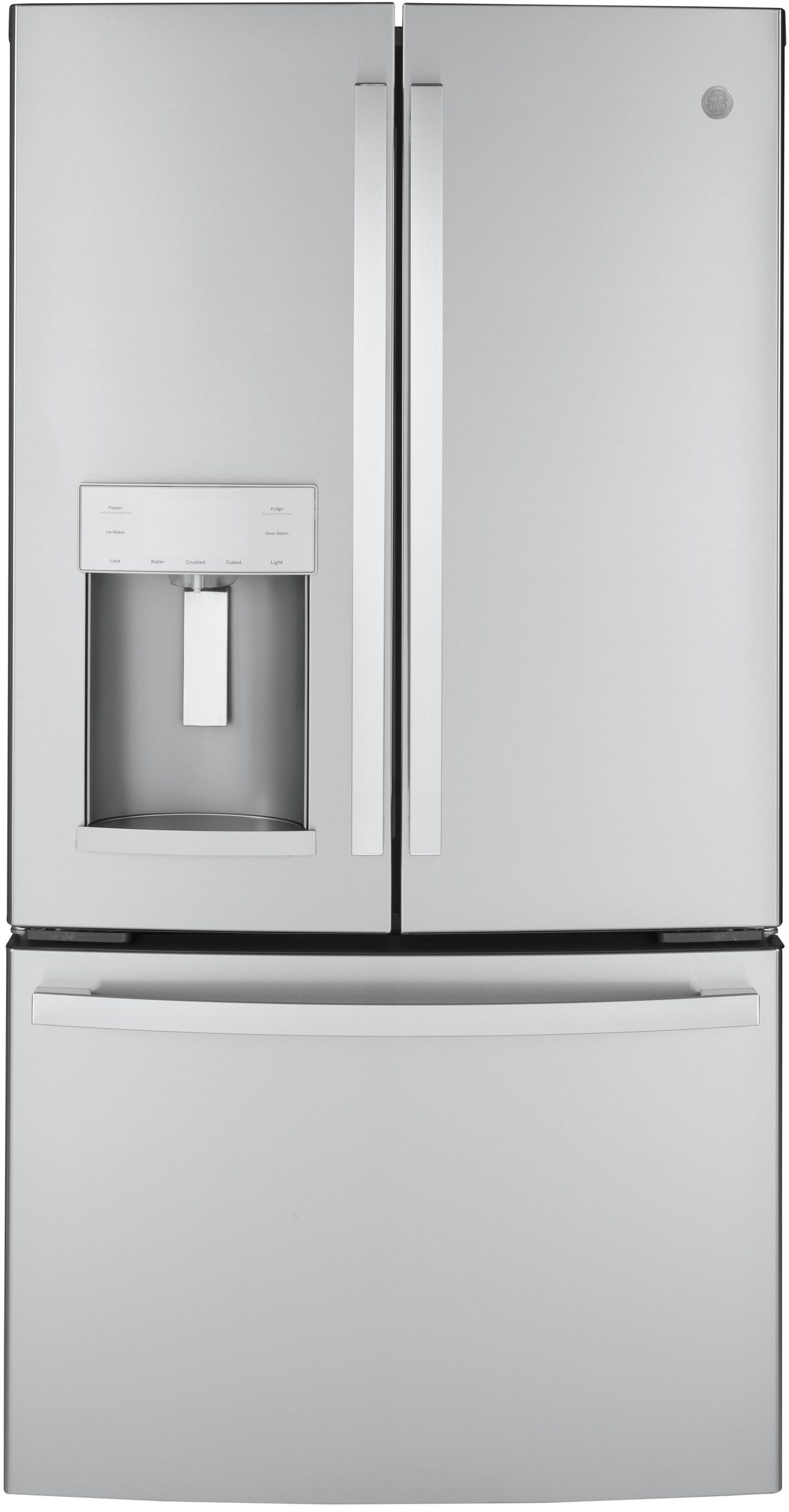 GE® 36 in. 22.1 Cu. Ft. Fingerprint Resistant Stainless Steel Counter Depth French Door Refrigerator