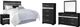 Signature Design by Ashley® Starberry 5-Piece Black Queen/Full Panel Headboard Bed Set-0