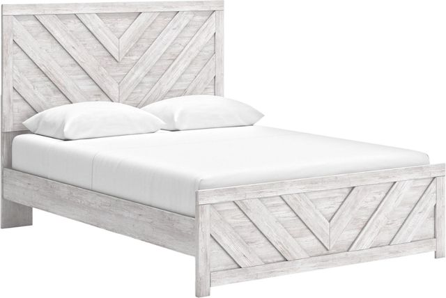 Signature Design by Ashley® Cayboni 3-Piece Whitewash Queen Panel Bed-1