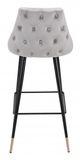 Zuo® Piccolo Gray Bar Chair-3