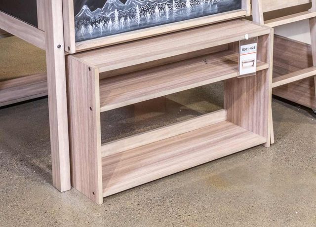 Signature Design by Ashley® Wrenalyn Beige/Black Twin Loft Bed and Shelves-2