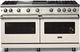 Viking® 5 Series 60" Pure White Pro Style Gas (LP) Range with Polished Chrome Trim-4