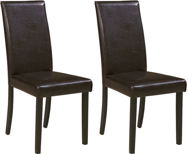 Signature Design by Ashley® Kimonte 2-Piece Dark Brown Dining Room Chair Set-0