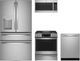 GE Profile™ 4 Piece Stainless Steel Gas Kitchen Package-0