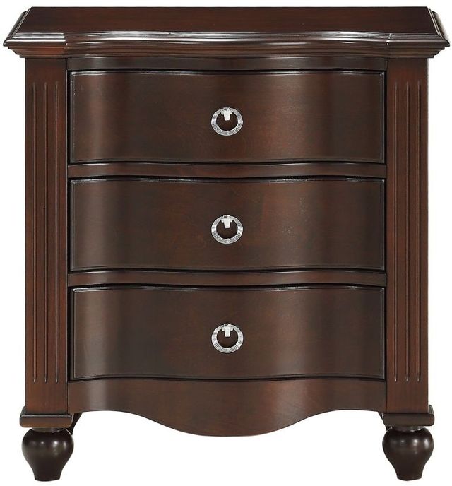 Mazin Furniture Meghan Espresso Youth Nightstand