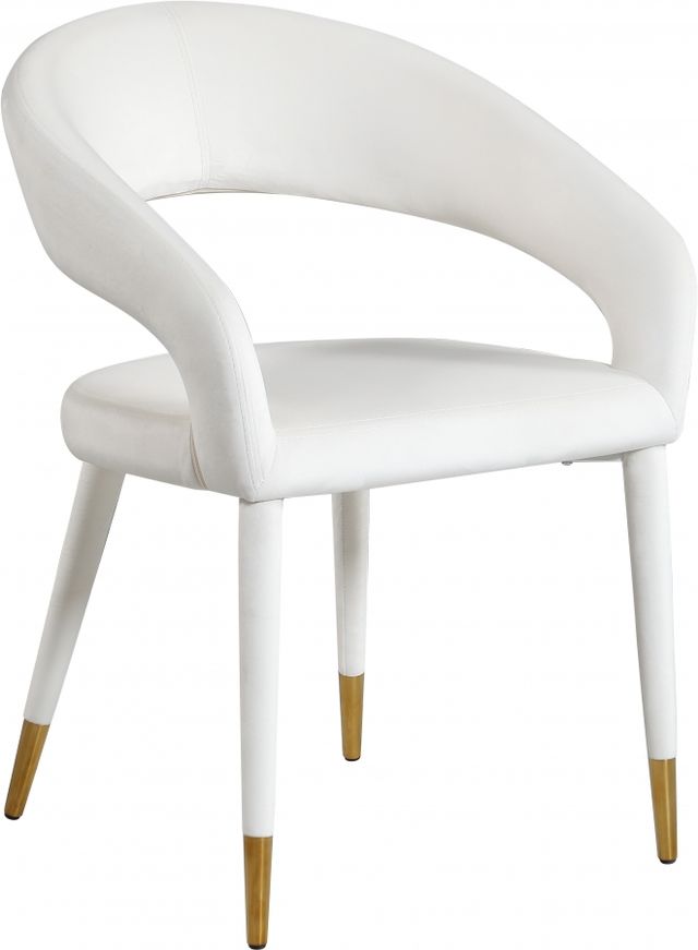 Meridian Furniture Destiny Cream Dining Arm Chair-0