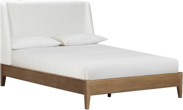 aspenhome® Olivia Sunkissed Beige Youth Twin Upholstered Panel Bed-0