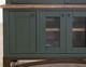 International Furniture Direct Obsidian Brown/Green Dining Pantry with Hutch-5