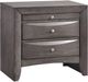 Elements International Emily Gray Nightstand-0
