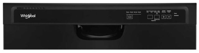Whirlpool® 24" Black Front Control Built In Dishwasher with Boost Cycle-1