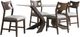 New Classic® Home Furnishings Tyra 5-Piece Gray/Walnut Dining Table Set-0