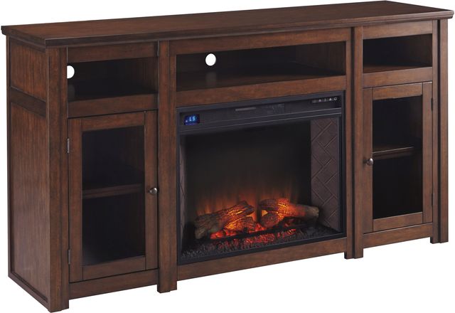 Signature Design by Ashley® Harpan Reddish Brown 72" TV Stand-1