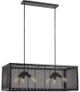 Cal® Lighting & Accessories Evanston Black Iron Chandelier-0