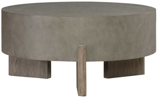 Liberty Furniture Affinity Gray Cocktail Table with Dusty Taupe Base-0