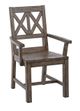 Kincaid Furniture Foundry Brown Wood Arm Chair-0