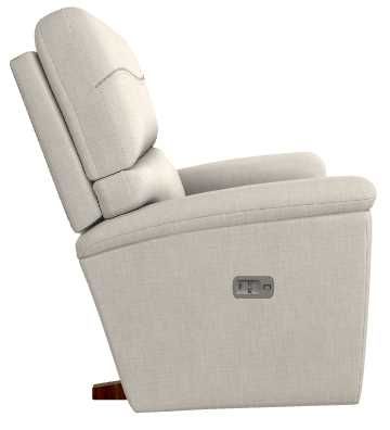 La-Z-Boy® Ava Ivory Power Rocking Recliner with Headrest-2